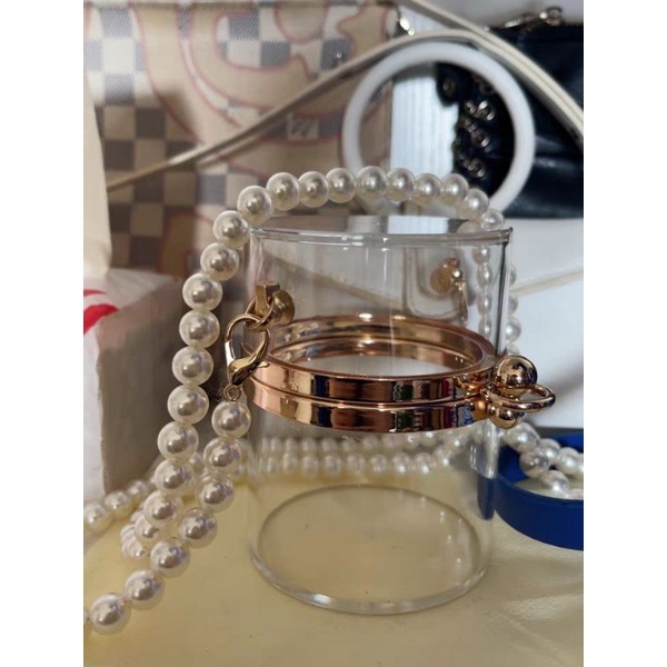 Túi sách hình trụ trong suốt