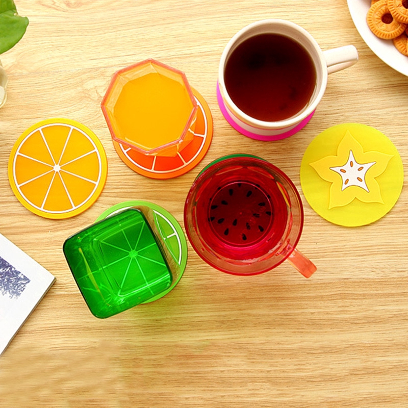 Miếng Lót Ly Hình Trái Cây Xinh Xắn