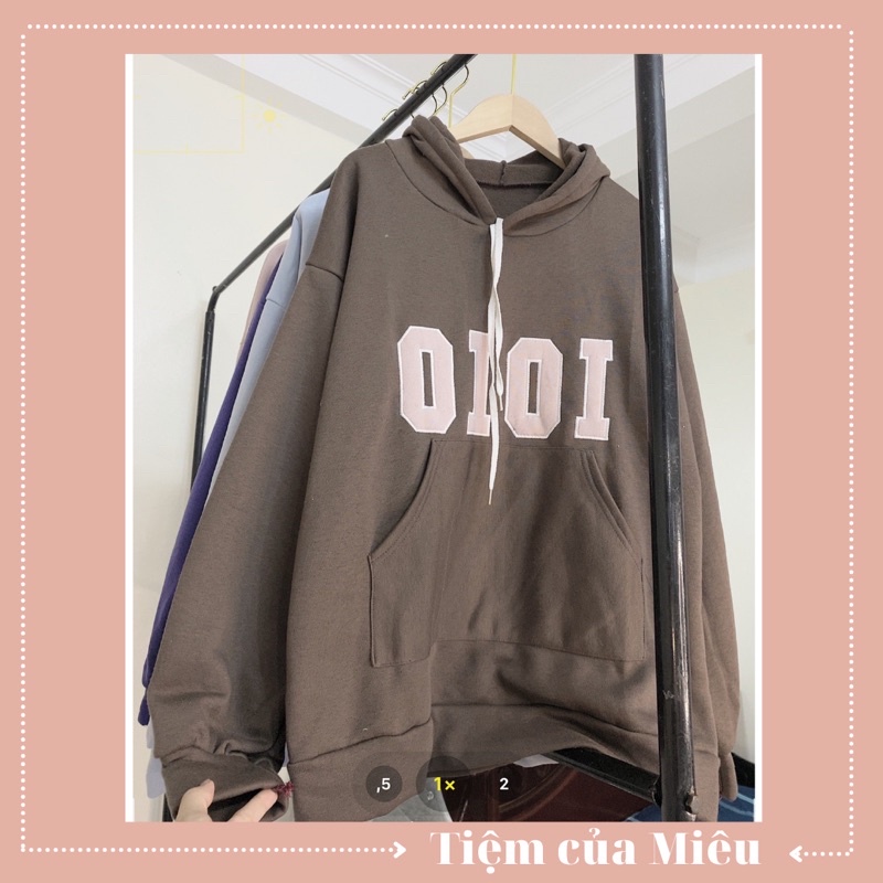 Áo hoodie nỉ basic OIOI Tiệm của Miêu