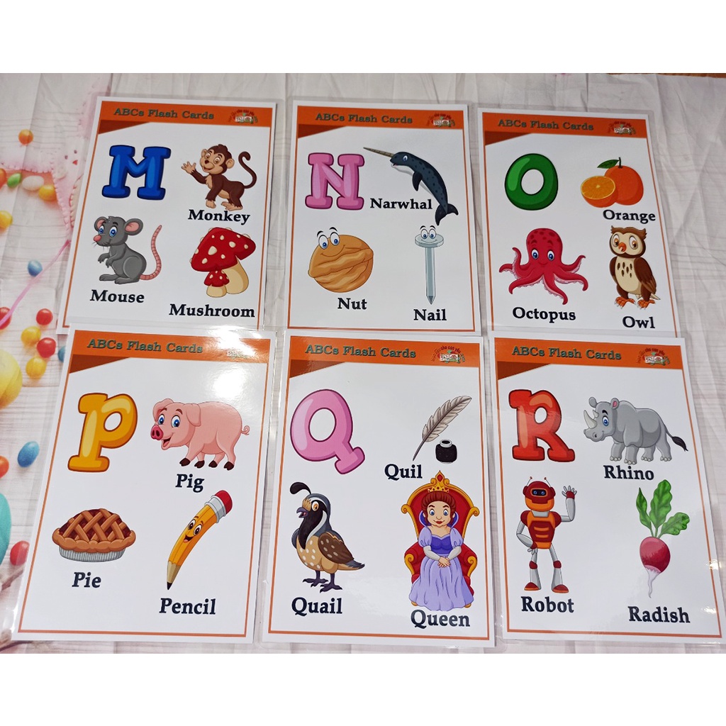 Thẻ học tiếng anh 26 chữ cái kèm hình ảnh sinh động
