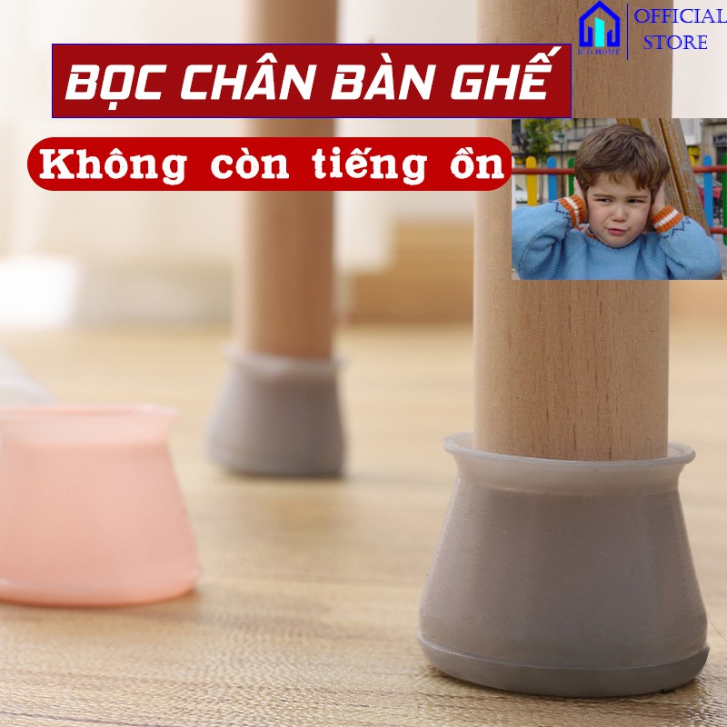 Miếng silicon bọc chân bàn ghế tròn cao cấp (1MIẾNG) - ICO HOME