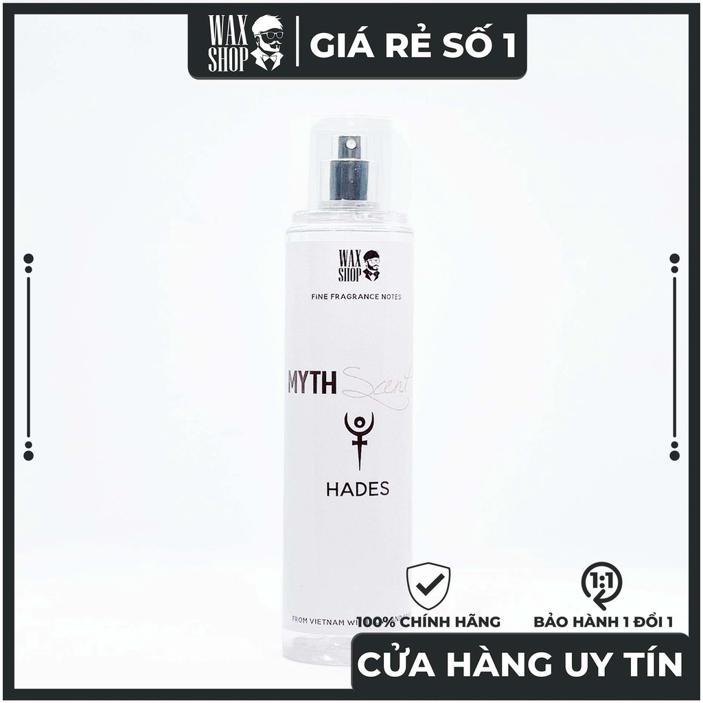 Xịt Thơm Body Mist Hades - Myth Scent Cho Nam ⚡Siêu Thơm⚡ Giữ Mùi 12H, Chính Hãng, Nam Tính, Nước Hoa Giá Rẻ - Waxshop.