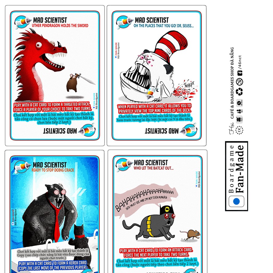 Mèo Nổ Mở Rộng Mad Scientist Bác Học Điên