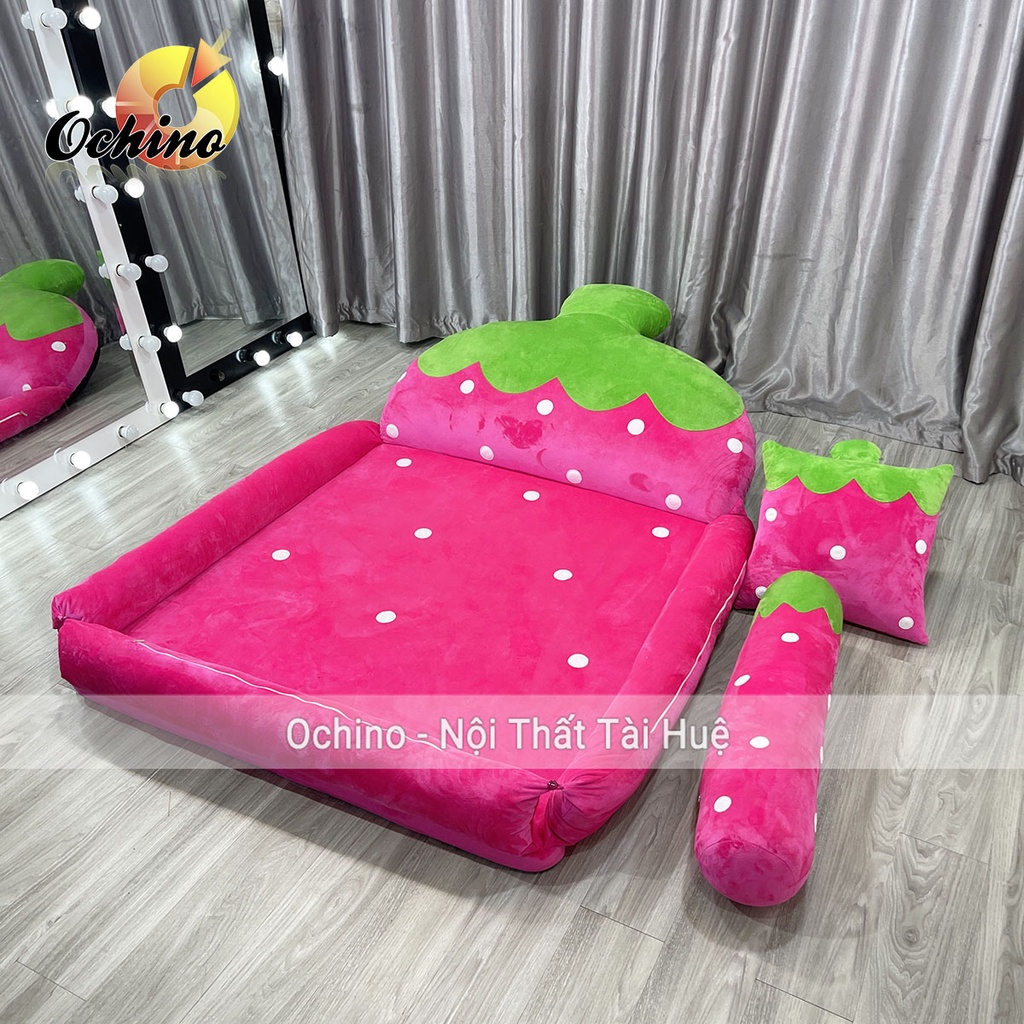 Giường Hình Thú Ngộ Nghĩnh Handmade Cao Cấp Cho Bé Size 1M1-1M6 Dày 5Cm ( Ảnh Thật)