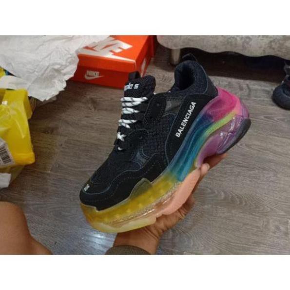 𝐒𝐀𝐋𝐄 salle 9.9 𝐒𝐀𝐋𝐄🌺𝐓Ế𝐓 [Nike022](ẢNH THẬT+VIDEO) GIÀY BALENCIAGA TRIPS ĐEN ĐẾ 7 MÀU 2020 Xịn Nhất : . ! new ⁹ * : : ' "