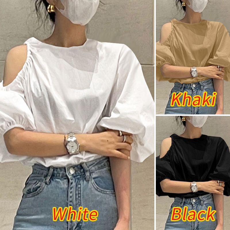 Áo kiểu ZANZEA trễ vai tay dài thời trang nữ tính thanh lịch