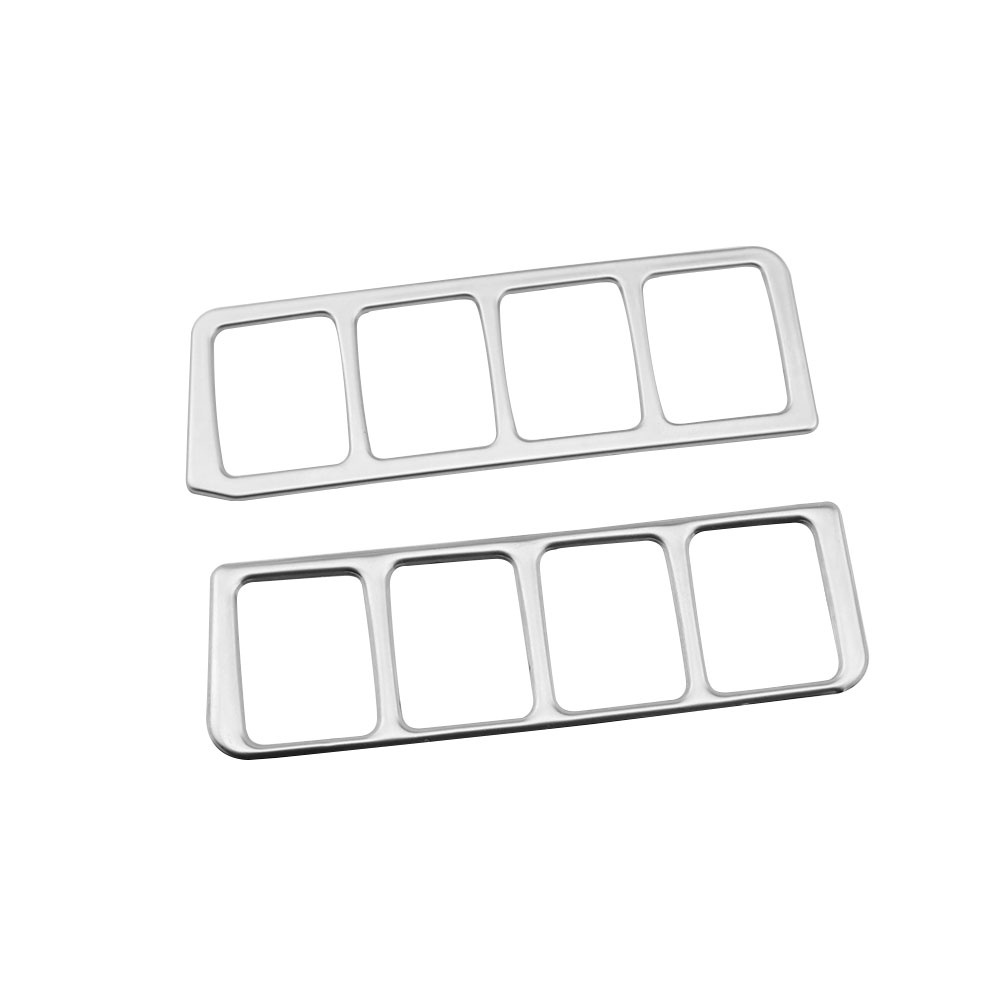 Khung Viền Công Tắc Điều Khiển Đèn Pha Bằng Thép Không Gỉ Cho Nissan X-Trail Xtrail T32 2013 + Qashqai J11 2014 +