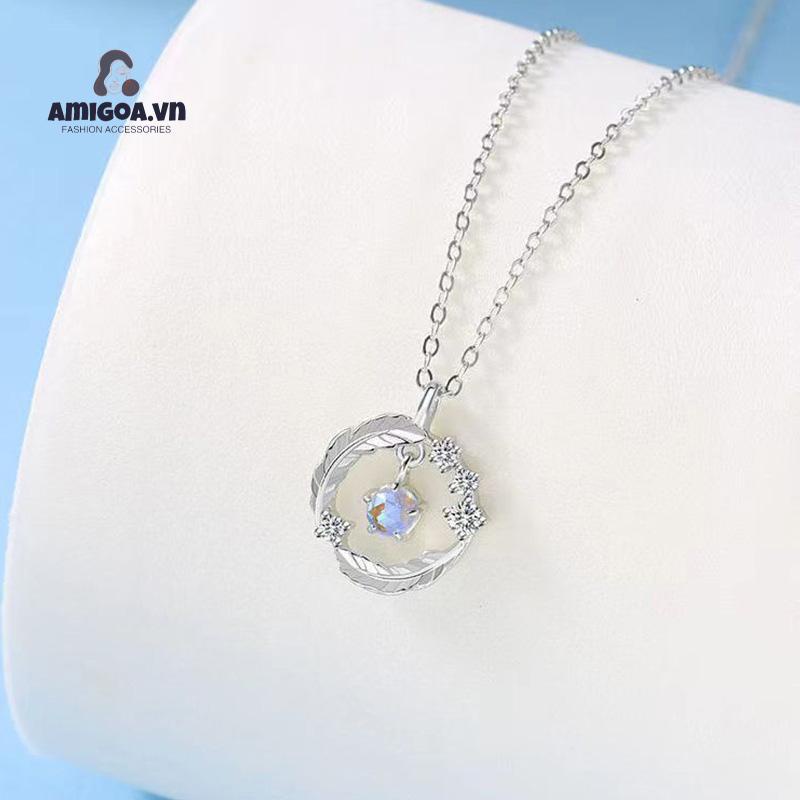 ✨✨Vòng cổ nữ bạc thật đẹp hình lông vũ Trang Sức