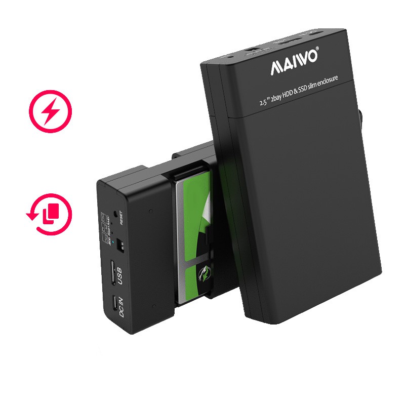 Ổ Cứng Maiwo K25682 2 Bay Với 2.5 Inch Sata / Hdd / Usb | BigBuy360 - bigbuy360.vn