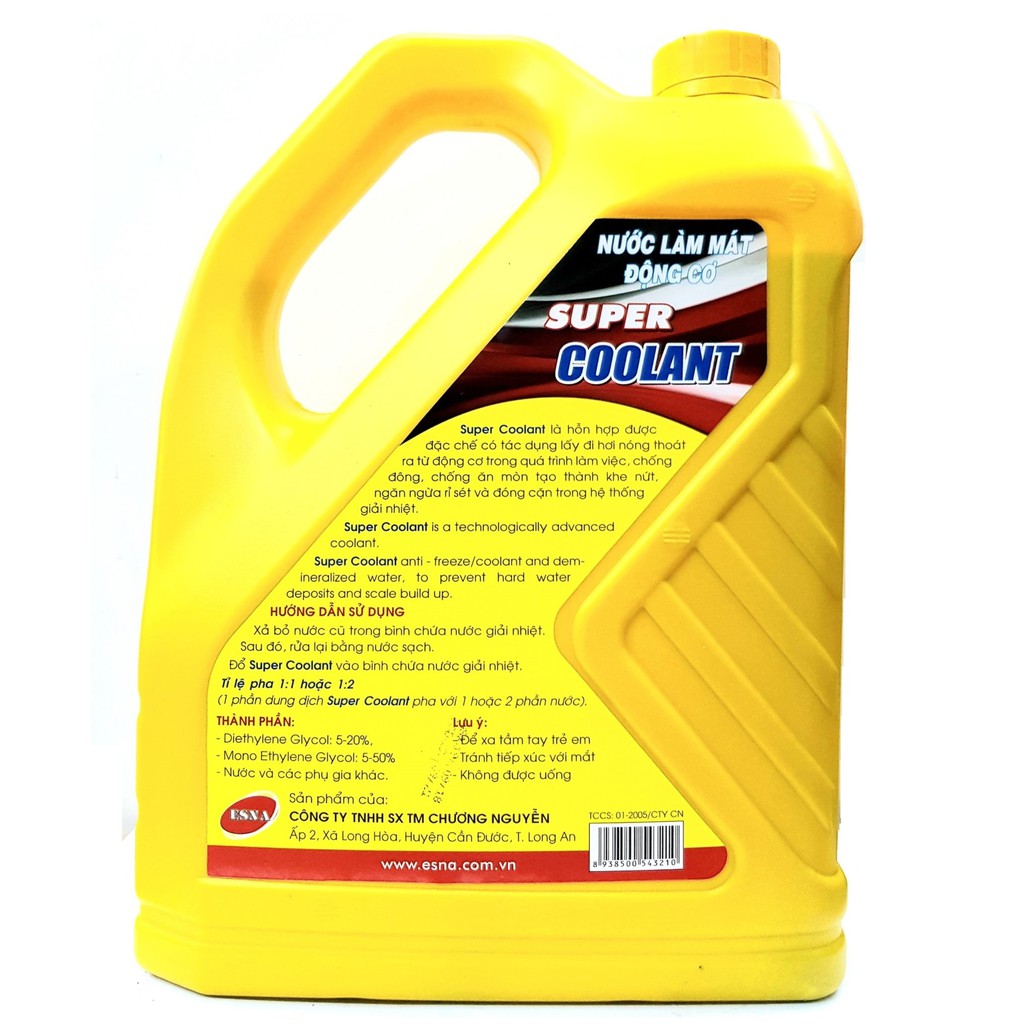 ESNA SUPER COOLANT 4L Nước làm mát xanh/ đỏ