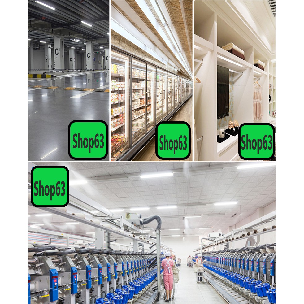 Đèn bán nguyệt cao cấp 60W đầu vuông - đèn tuýp mica tản nhiệt nhôm siêu sáng (ánh sáng trắng - bảo hành 24 tháng) | BigBuy360 - bigbuy360.vn