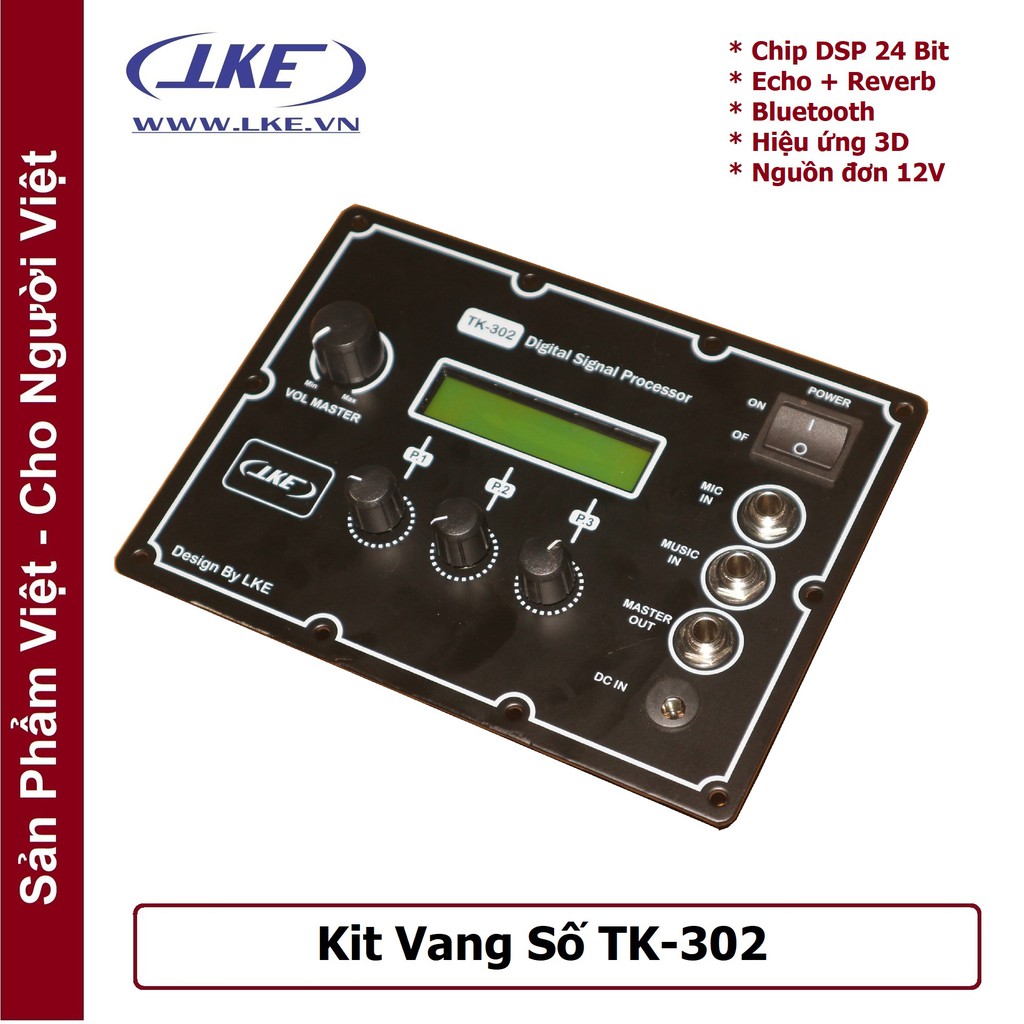 Kit vang số đa năng lắp loa di động TK-302 LKE