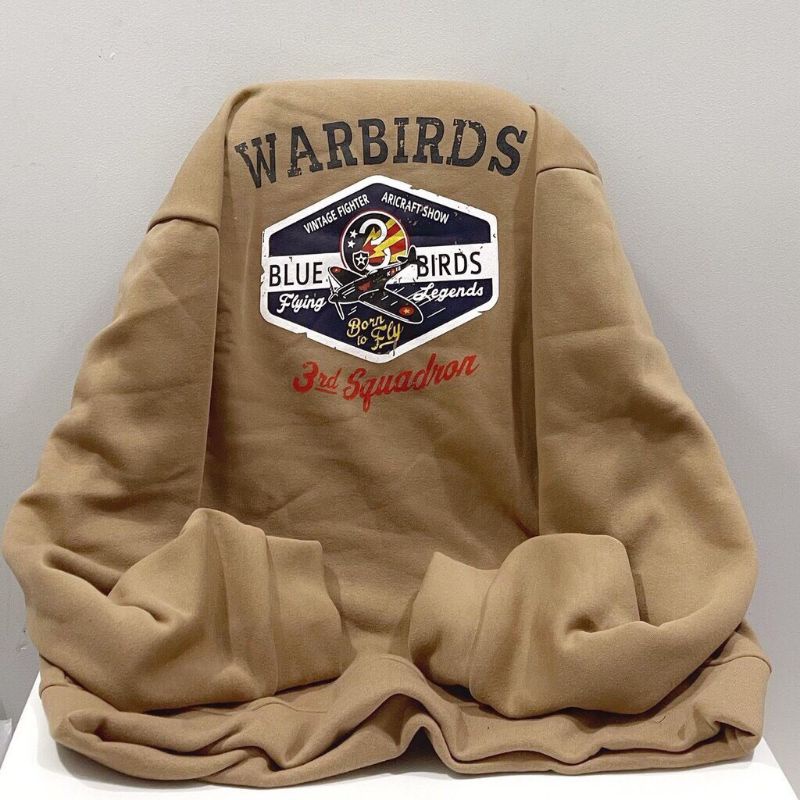 Áo Sweater WARBIRDS Cổ Tròn Siêu Hot, Màu Nâu Độc Lạ From Unisex Tay Bồng ( Ảnh Thật 100%) | BigBuy360 - bigbuy360.vn