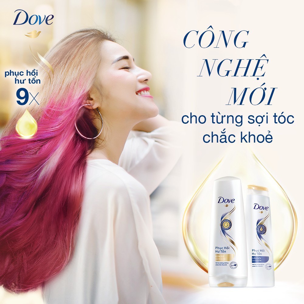 Dầu gội Dove phục hồi hư tổn 900g