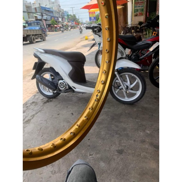 Niềng comstar màu đen, vàng  bản nhỏ  size 1.4 vs 1.6