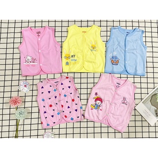Thanh lý - áo gile dokma 2 lớp cotton cài giữa cho bé 3-24 tháng