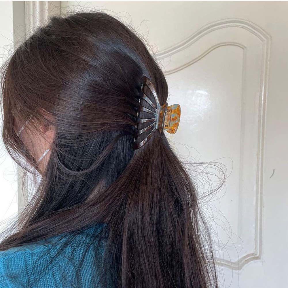 USNOW Kẹp Tóc Móng Vuốt In Họa Tiết Da Báo Dễ Thương Sáng Tạo Dành Cho Bạn Gái