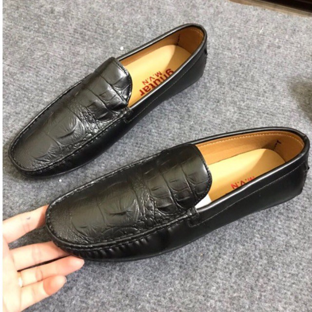 Giầy Mọi Lười Nam Dập Vân Cá Sấu Siêu Chất | BigBuy360 - bigbuy360.vn