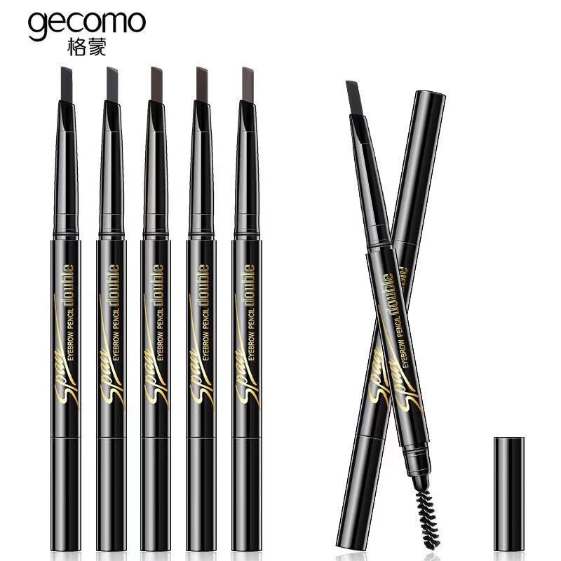 Chì kẻ mày 2 trong 1 GECOMO Span eyebrow pencil Double KHÔNG LEM KHÔNG TRÔI có dưỡng