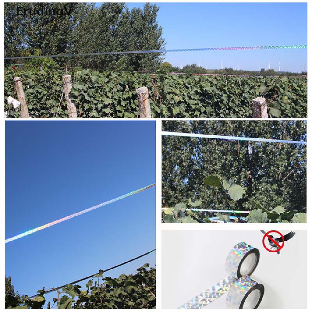 Cuộn Băng Keo Phản Quang 80M Chống Chim Phá Hoại Sân Vườn Tiện Dụng