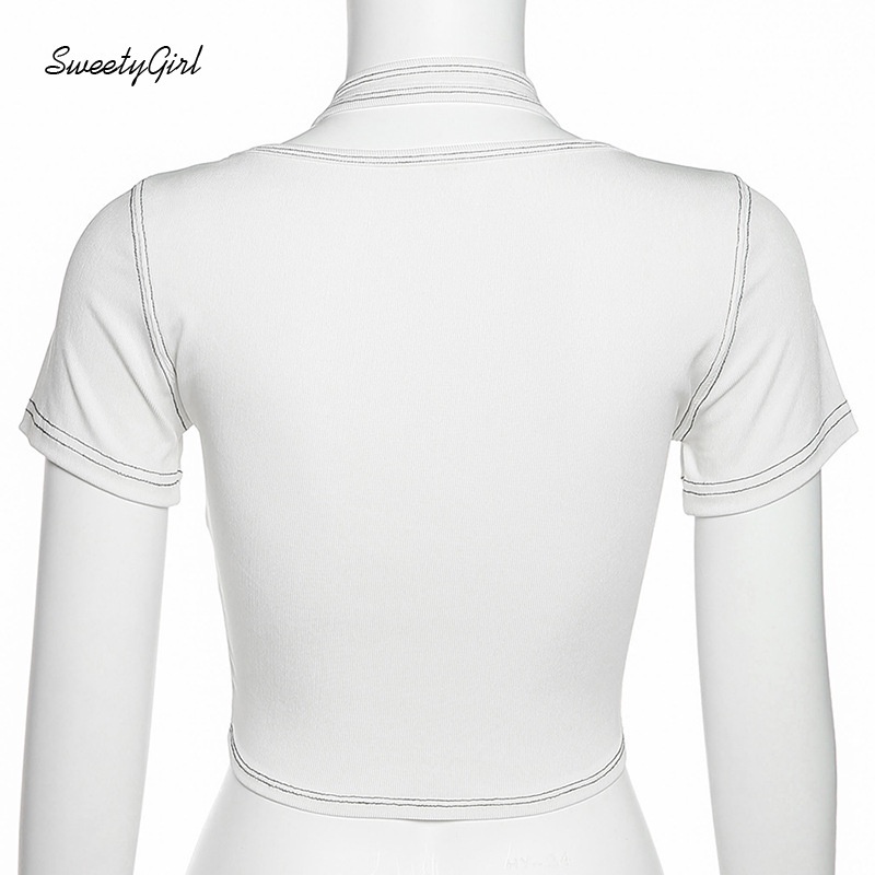 Áo Thun Tay Ngắn Màu Trơn Dáng Ôm Thời Trang Dành Cho Nữ 2022