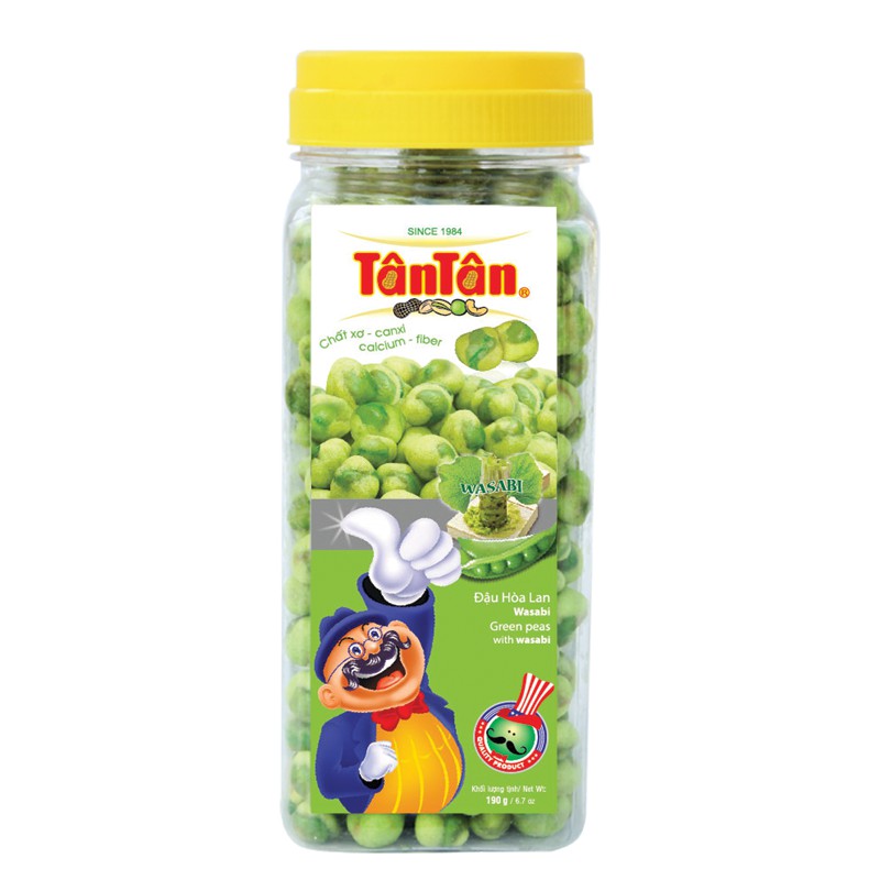 Đậu hòa lan Wasabi Tân Tân 190g
