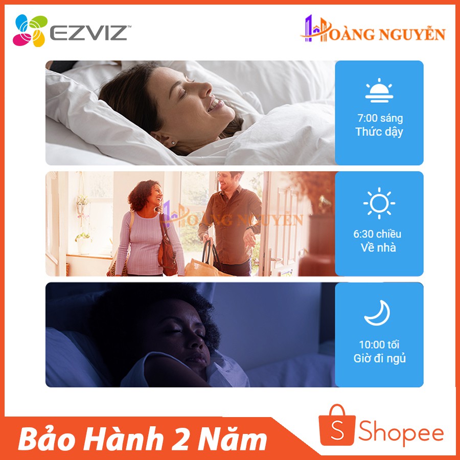 [BÓNG ĐÈN THÔNG MINH] Bóng Đèn Led Wifi EZVIZ - Điều Khiển Bằng Giọng Nói, Điện Thoại,  Chuyển Đổi Nhiệt Độ Màu Sắc