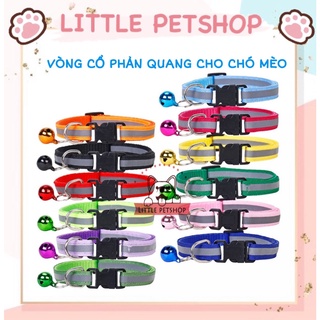 Vòng cổ phản quang cho chó mèo nhỏ 1cm | little petshop