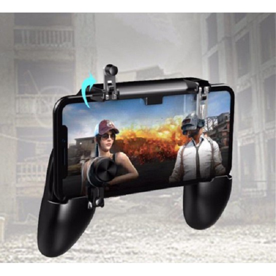 Tay Cầm Game Gamepad Kèm Nút Di Chuyển Nút Chơi PUBG Mobile Freefire ROS Trên Điện Thoại W11X