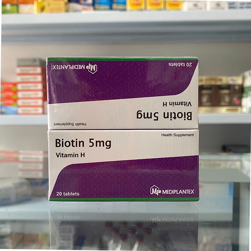 Biotin 5mg Viên Uống Mọc Tóc Hiệu Quả Hộp 20 Viên | Thế Giới Skin Care