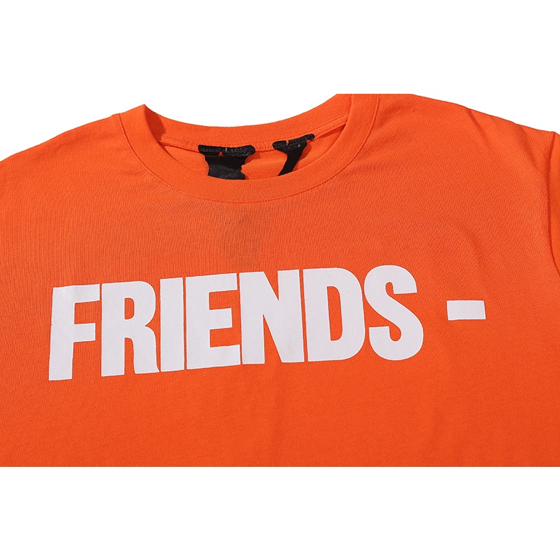 Áo Thun Cotton Tay Ngắn In Chữ Vlone Kiểu Cổ Điển Thời Trang Cho Cặp Đôi
