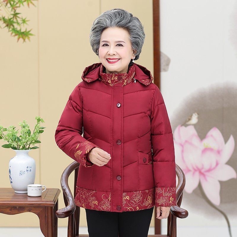 Áo phao hoạ tiết tặng bà/mẹ