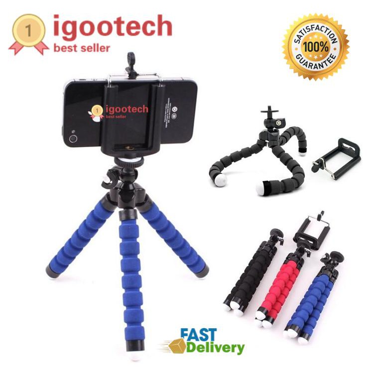 Giá đỡ điện thoại di động gootech tripod Octopus Mustache Gorillapod Linh hoạt (Size S)