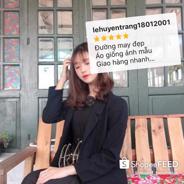 [Mã SKAMFSW175 giảm 10K đơn 50K] ÁO VEST NỮ ĐEN TRƠN