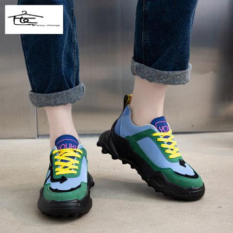 Giày Thể Thao Đế Dày Phong Cách Mùa Thu 2022 Mới Cho Nữ