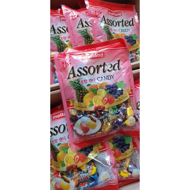 KẸO MELLAND HÀN QUỐC VỊ HOA QUẢ GÓI 250G