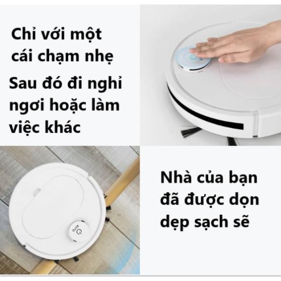 [GIAO SIÊU TỐC] Robot Hút Bụi Lau Nhà Thông Minh ES350 Cao Cấp 3 Trong 1, bảo hành 1 năm