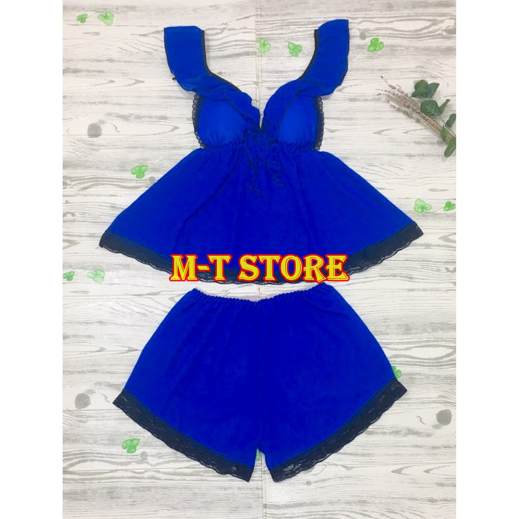 Đồ ngủ voan sexy phối ren cực gợi cảm free size 40-60 ký, vải mỏng mát kiểu dáng sexy quyến rũ có mút ngực siêu sang | BigBuy360 - bigbuy360.vn