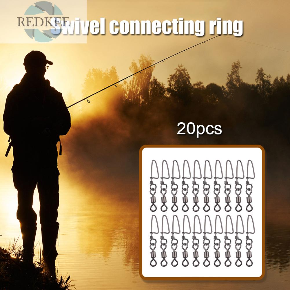 Set 20 Móc Khóa Câu Cá Bằng Thép Không Gỉ