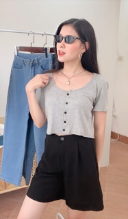 Quần ngố cạp cúc