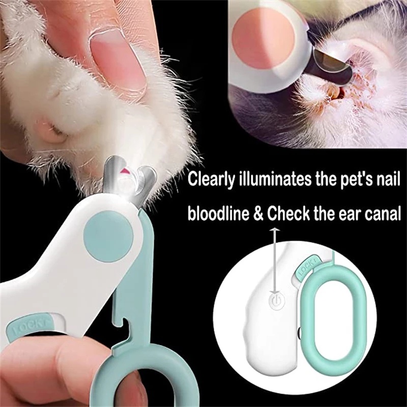 Dụng Cụ Cắt Móng Chân Mèo Có Đèn LED Chuyên Nghiệp Cho Thú Cưng