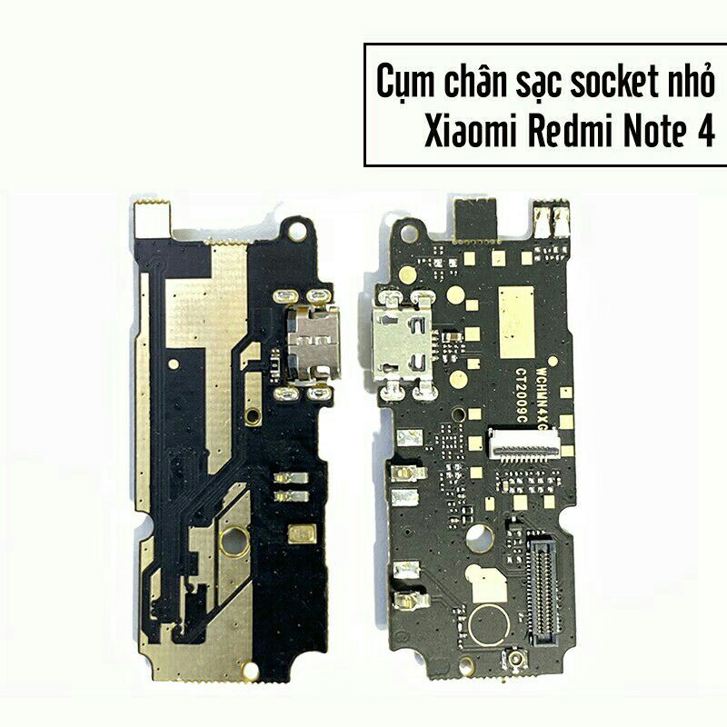 cụm chân sạc cho điện thoại xiaomi redmi note 4 (chip mediatek ),hàng tháo máy