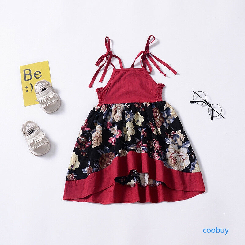 Váy hoa không tay kiểu dáng công chúa dùng cho bé gái