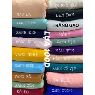 VẢI LỤA 100D MỀM MỊN , MAY ĐẦM, THỜI TRANG