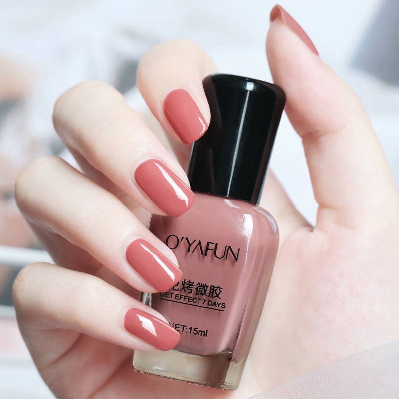 Sơn Móng Tay 15ml Không Phai Màu Trong Suốt Lấp Lánh