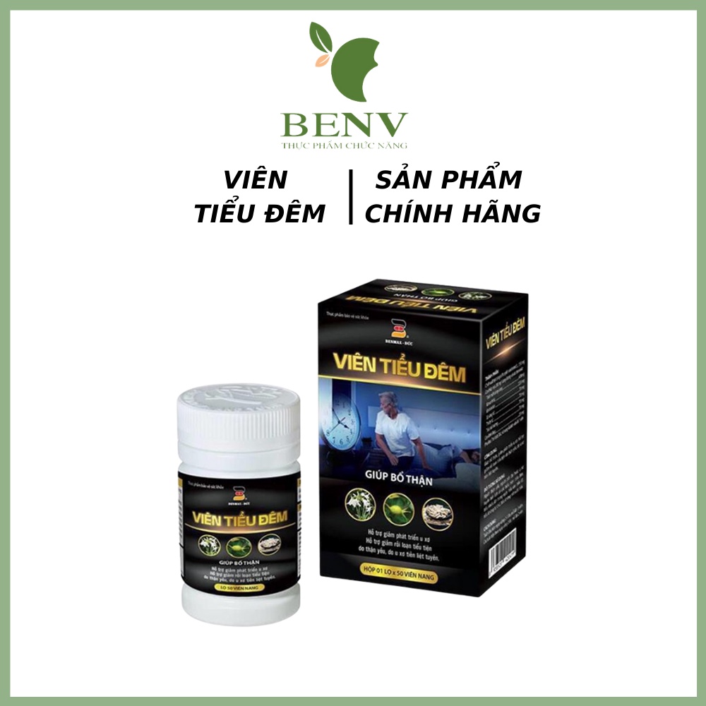 Viên uống tiểu đêm Benmax Đức BenV hộp 50 viên, giúp bổ thận, giảm rối loạn tiểu đêm làm hạn chế mất ngủ do tiểu đêm