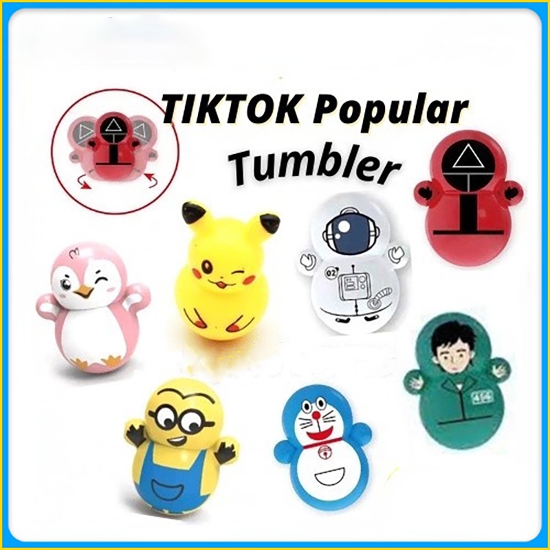 Đồ Chơi Lật Đật Bằng Nhựa Resin Hình Hoạt Hình Pikachu Dễ Thương Cho Bé