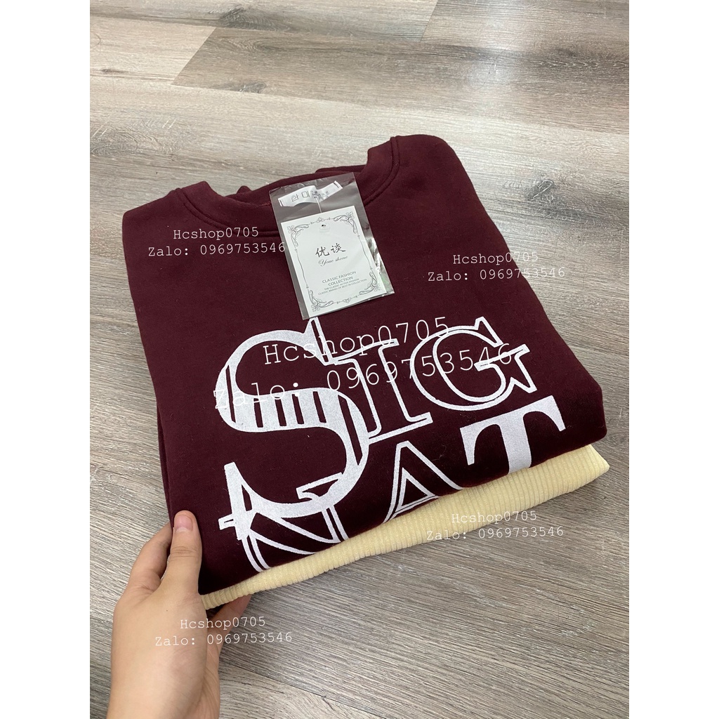 Set Nỉ,bộ nỉ đồ mùa đông quần chất nhung tăm, áo sweater dày dặn form rộng tay bồng cá tính phong cách uzzlang Hàn Quốc