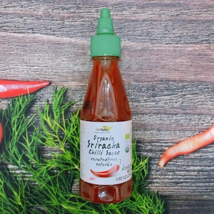 Tương Ớt Hữu Cơ, Tương Ớt Siracha Hữu Cơ - Lọ 250g lumlum