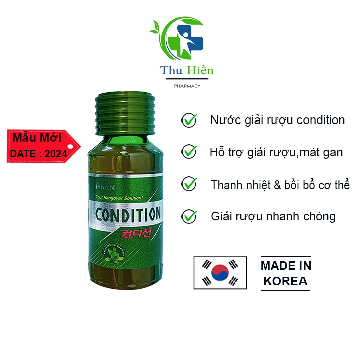 Nước giải rượu mát gan condition 75ml hàn quốc - 1 chai